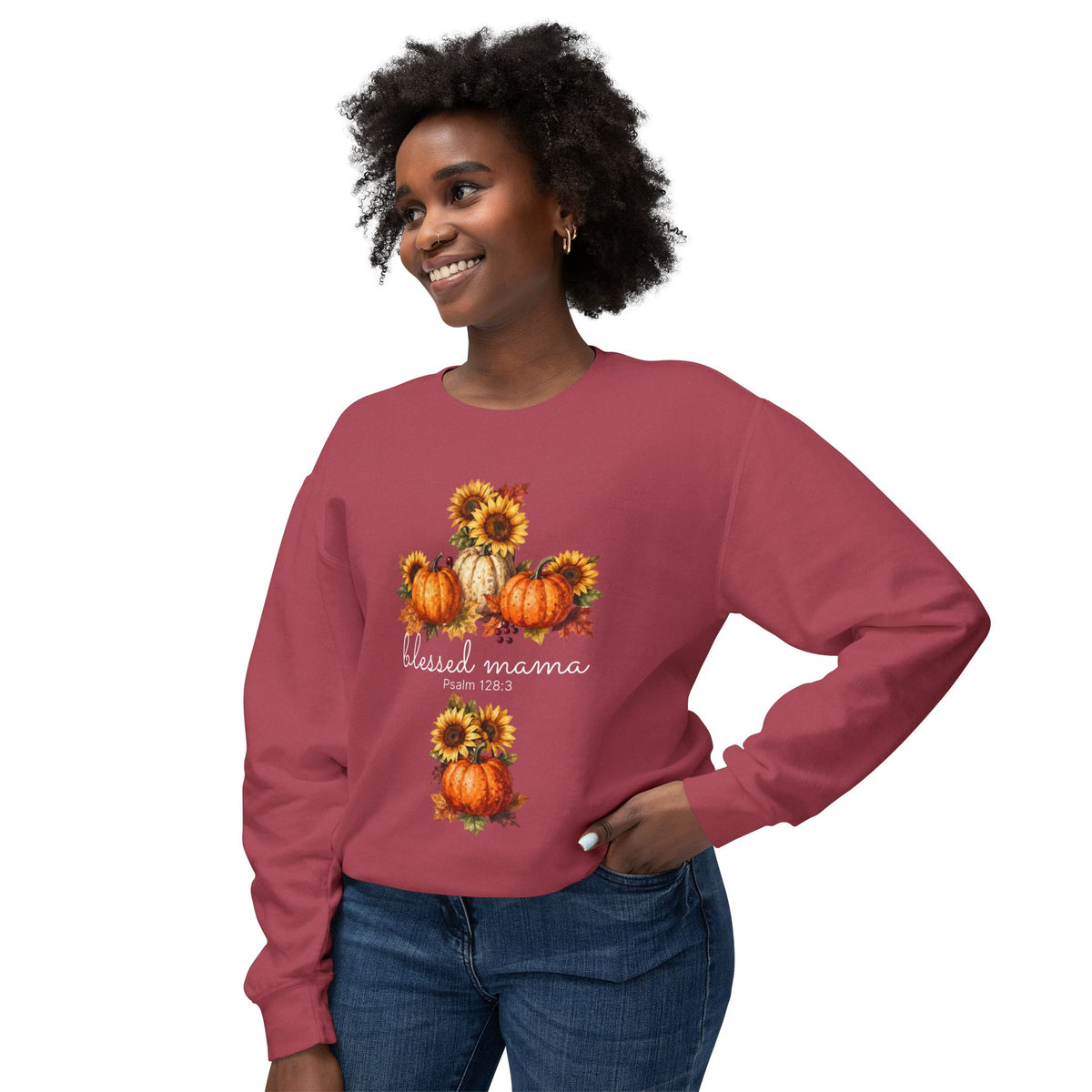 Christian Women's Crewneck Sweatshirt | Soft Unisex Cotton Pullover – Redeemed Mama Life