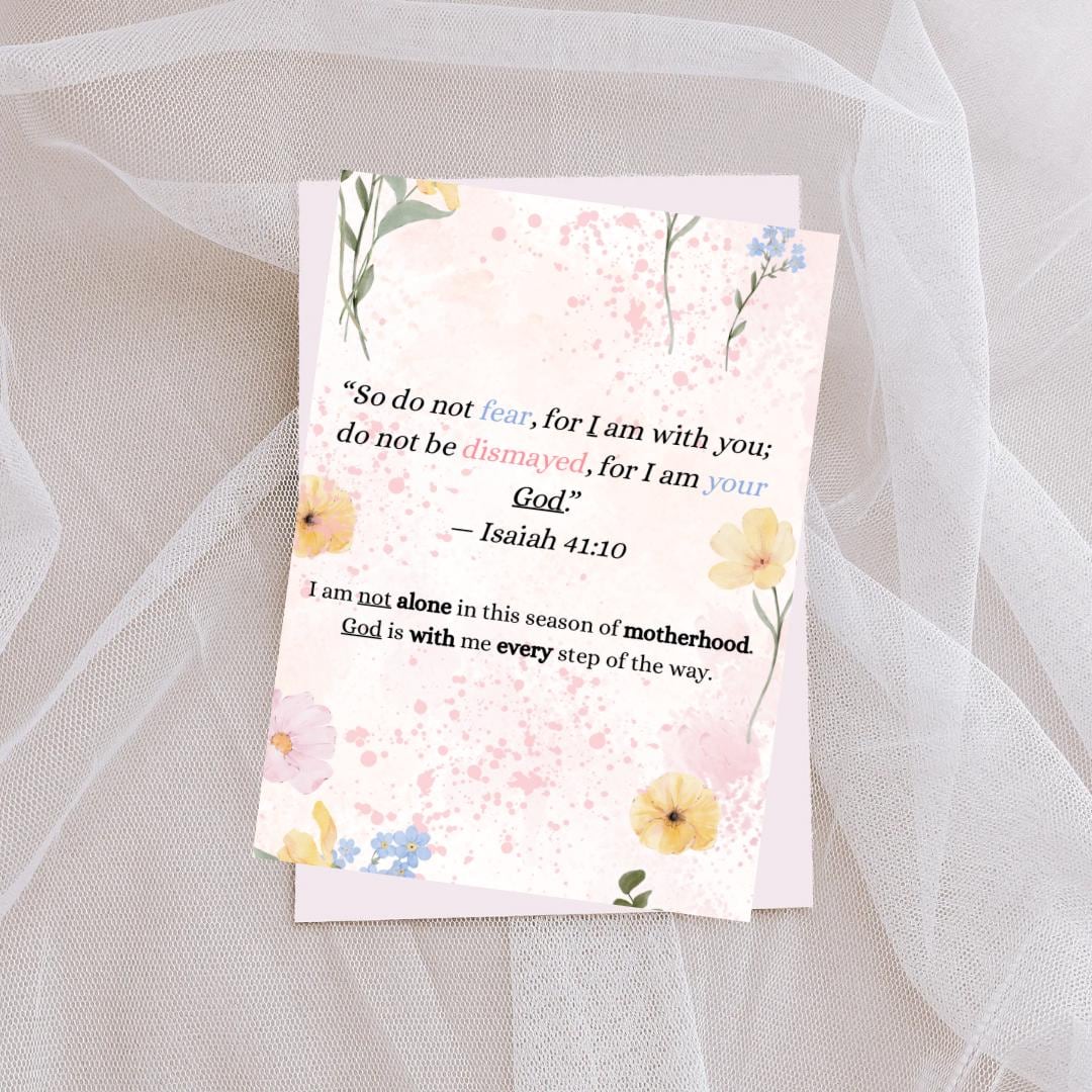 Scripture Affirmations for Moms | Christian Printable | Bible Verses for Anxiety | Faith Digital Download
