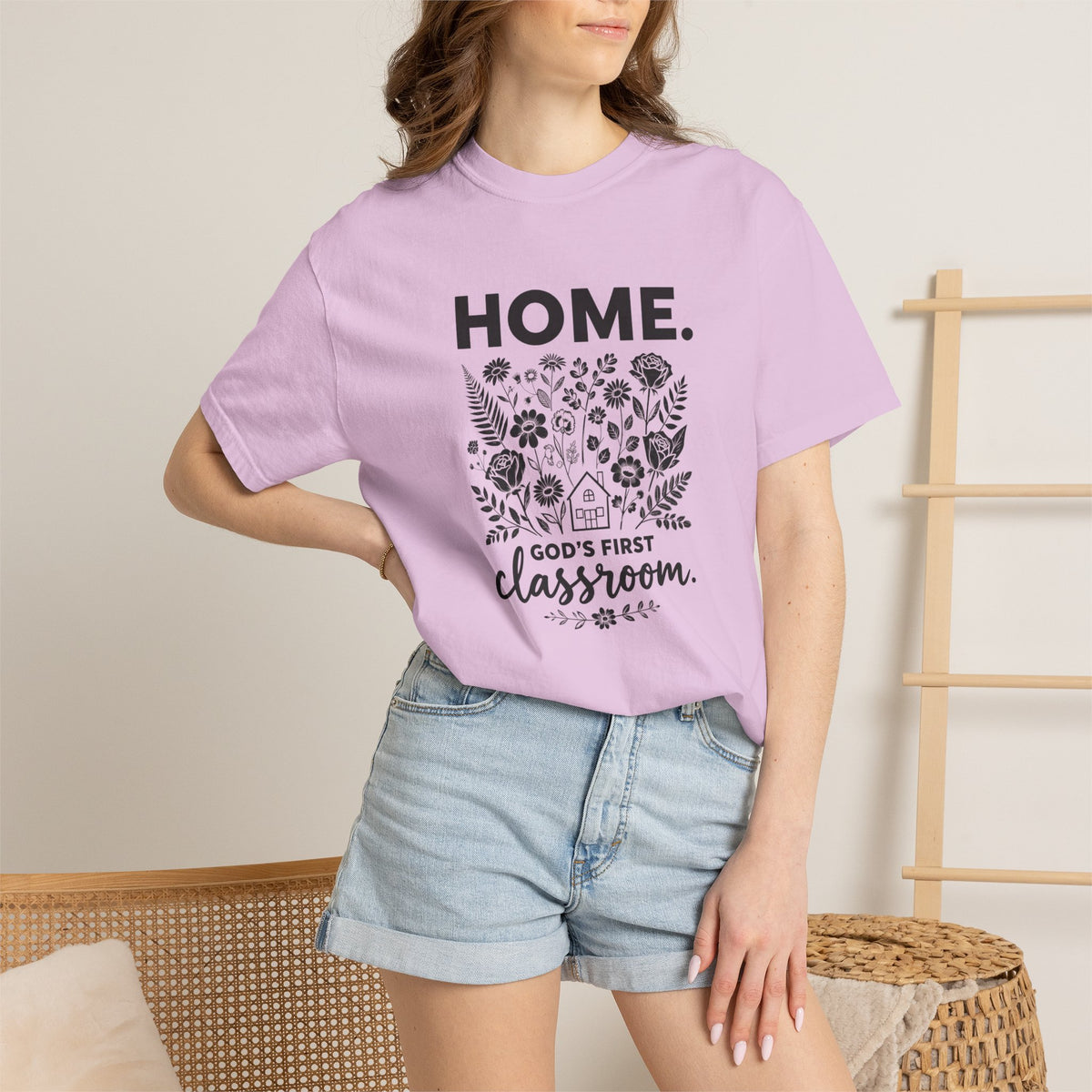 Home: God's First Classroom | Everyday Grace Garment-Dyed T-Shirt | Comfort Colors 1717