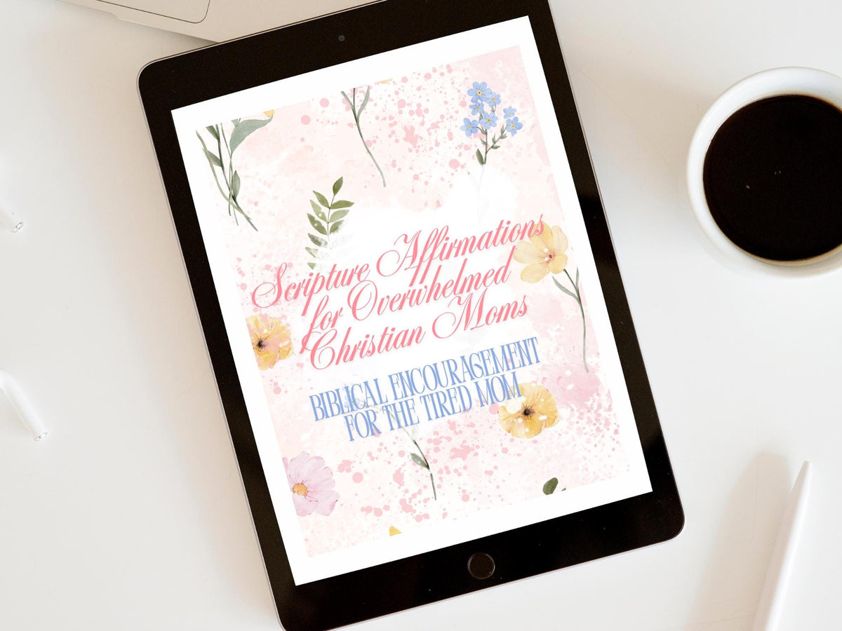 Scripture Affirmations for Moms | Christian Printable | Bible Verses for Anxiety | Faith Digital Download