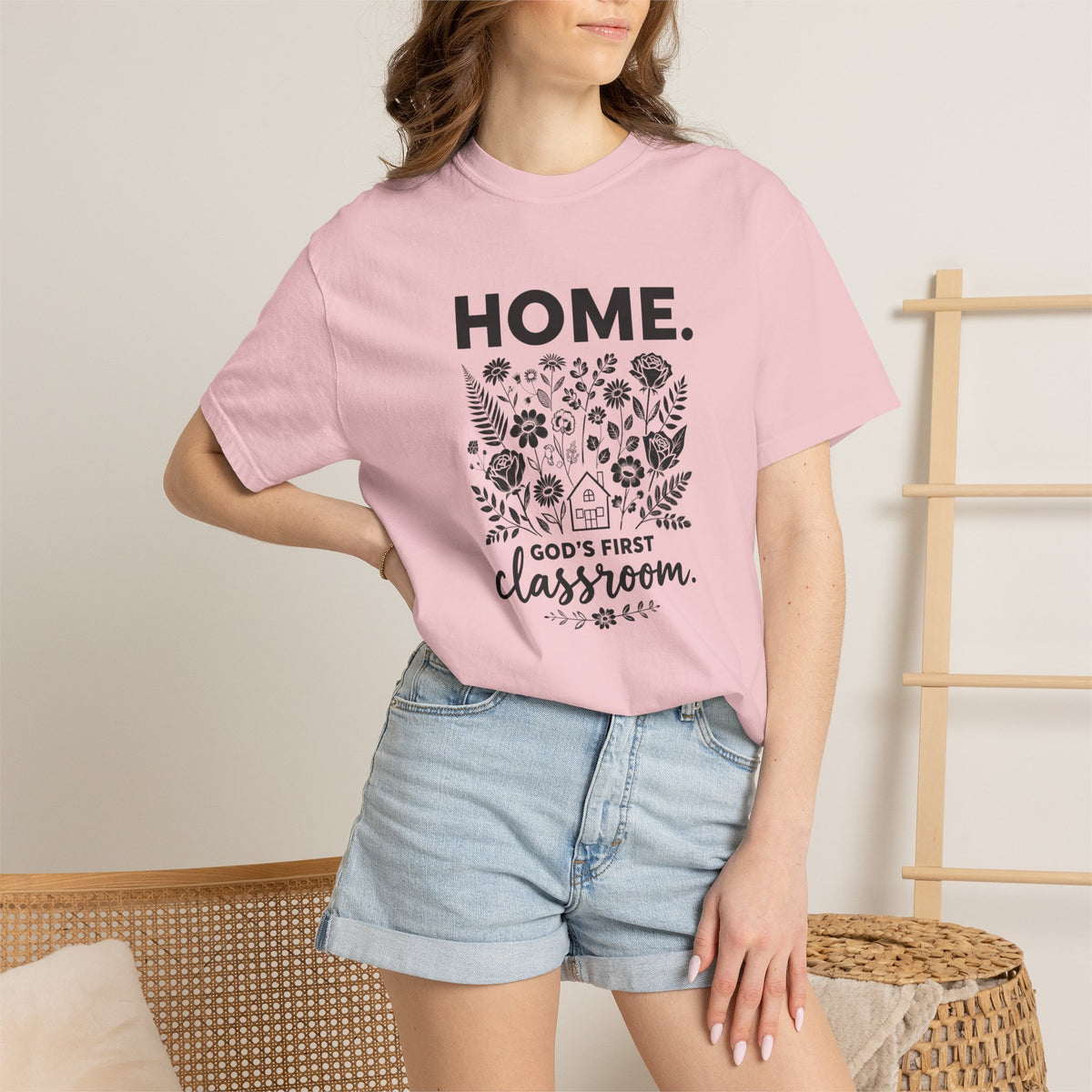 Home: God's First Classroom | Everyday Grace Garment-Dyed T-Shirt | Comfort Colors 1717