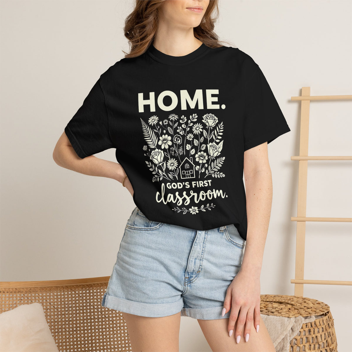 Home: God's First Classroom | Everyday Grace Garment-Dyed T-Shirt | Comfort Colors 1717