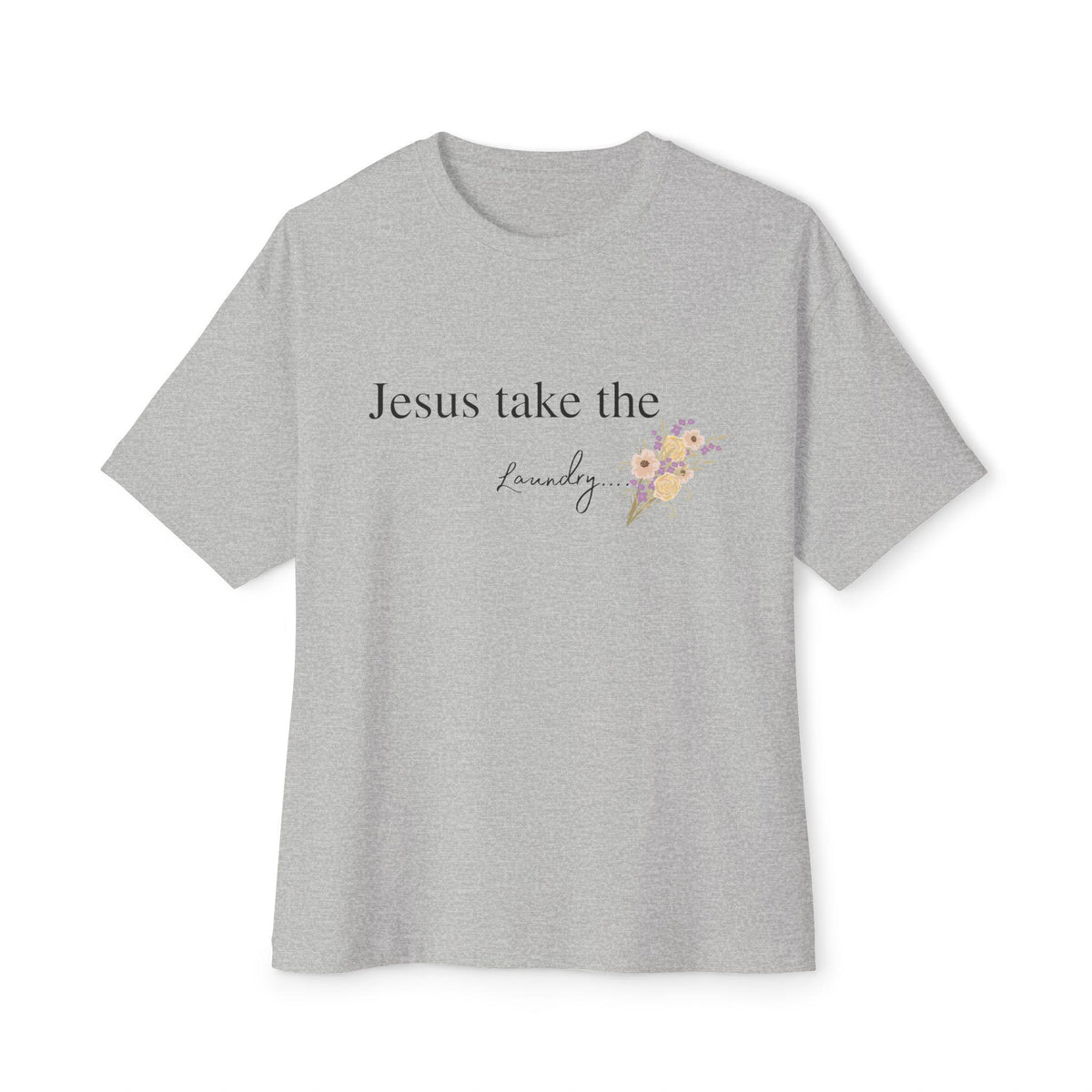 Funny Christian Mom Shirt | Jesus Take the Laundry Tee | Boxy Comfort Colors Tee | Gift for Mom
