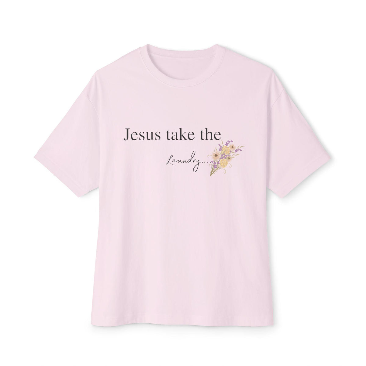 Funny Christian Mom Shirt | Jesus Take the Laundry Tee | Boxy Comfort Colors Tee | Gift for Mom
