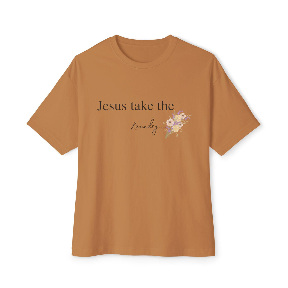 Funny Christian Mom Shirt | Jesus Take the Laundry Tee | Boxy Comfort Colors Tee | Gift for Mom
