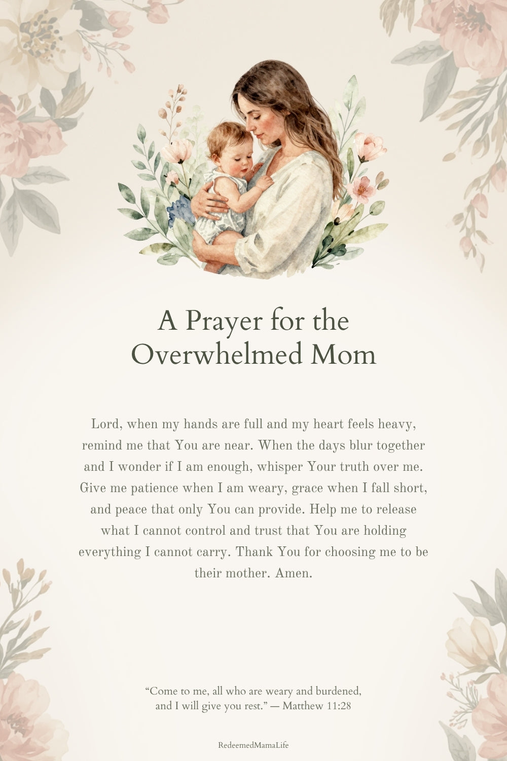 Christian Mom Gift | Encouraged Mama Prayer & Encouragement Card Deck | Faith Cards for Moms | Digital Download