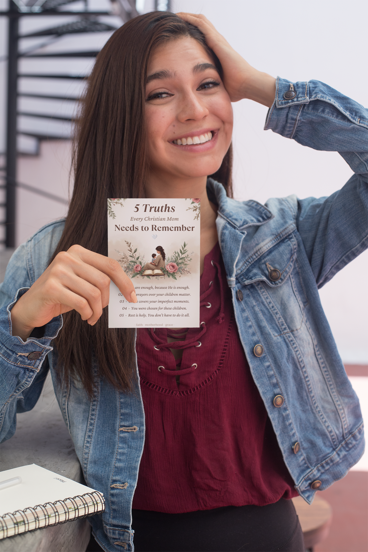 Christian Mom Gift | Encouraged Mama Prayer & Encouragement Card Deck | Faith Cards for Moms | Digital Download