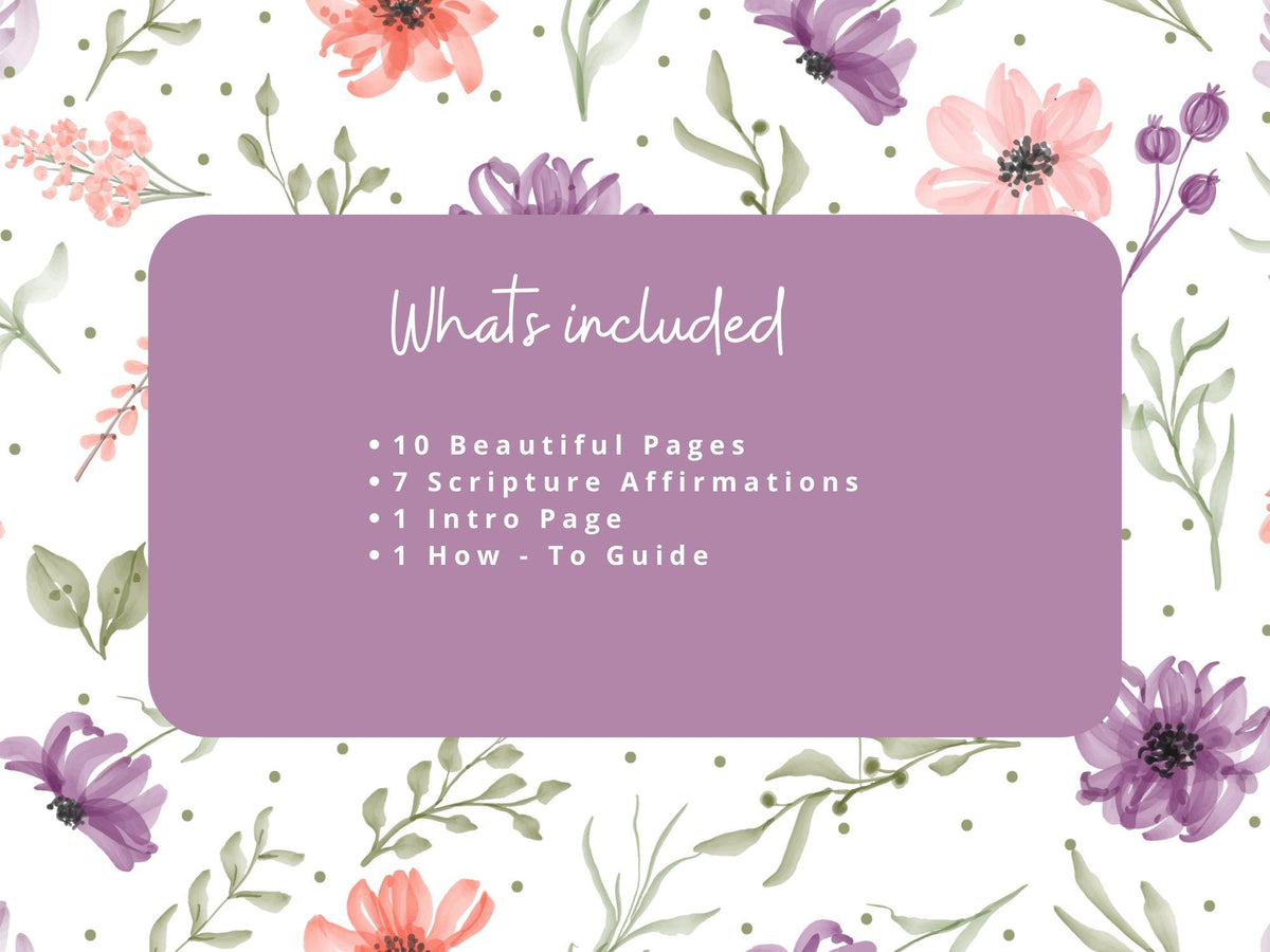 Scripture Affirmations for Moms | Christian Printable | Bible Verses for Anxiety | Faith Digital Download