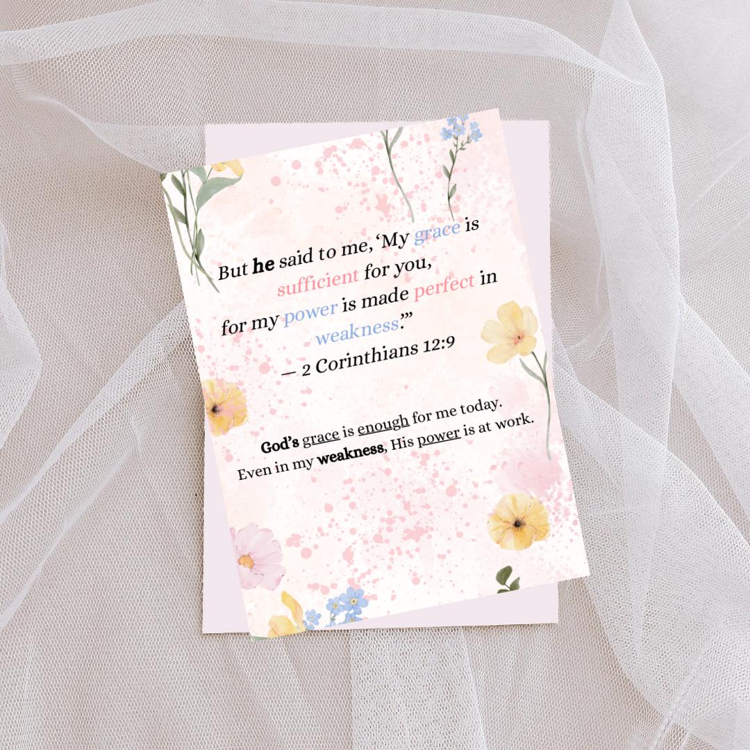Scripture Affirmations for Moms | Christian Printable | Bible Verses for Anxiety | Faith Digital Download